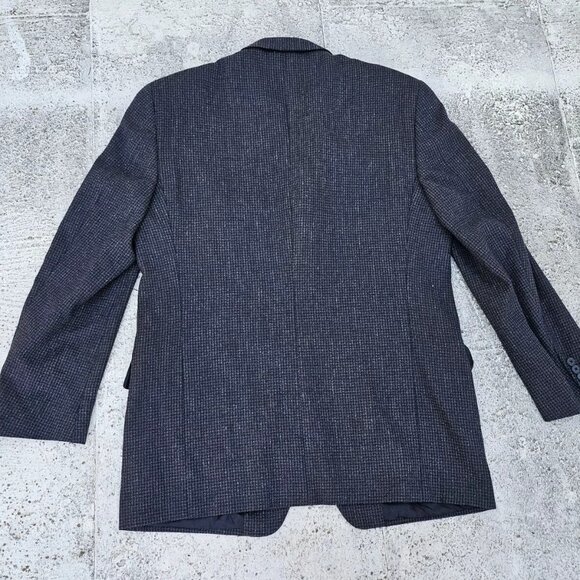 Joseph Abboud Men Blazer Gray Rayon Sport Coat Two Button Jacket Size 44L USA - Picture 3 of 10